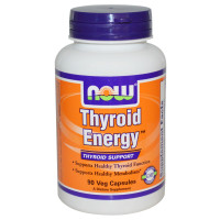Поддержка щитовидной железы, Thyroid Energy, Now Foods, 90 вегетарианских капсул