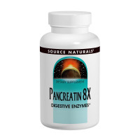 Травні Ферменти 500мг, Pancreatin 8 X, Source Naturals, 50 капусл