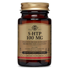 5-HTP (Гидрокситриптофан), 100 мг, Solgar, 30 гелевых капсул