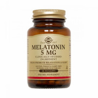 Мелатонин, 5 мг, Melatonin, Solgar, 60 жевательных таблеток