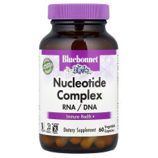 Комплекс нуклеотидів, РНК/ДНК, Nucleotide Complex, RNA/DNA, Bluebonnet Nutrition, 60 вегетаріанських капсул