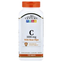 Вітамін C, 1000 мг, пролонгованої дії, Vitamin C, 21st Century, 110 таблеток