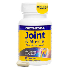 Здоров'я суглобів та м'язів, Joint & Muscle PEA Phytosome, Enzymedica, 45 веганських капсул