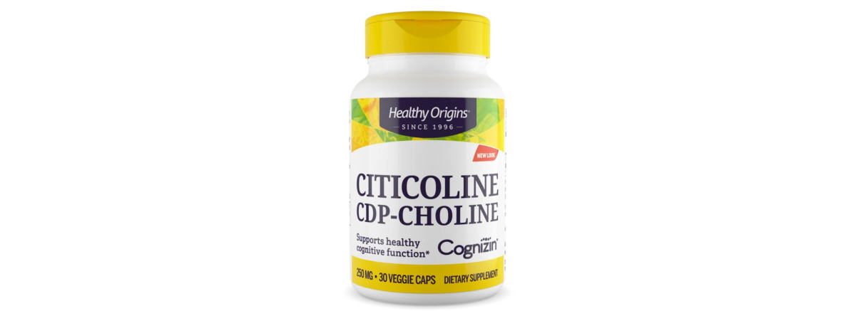 Цитиколін 250мг, Cognizin, Healthy Origins, 30 вегетаріанських капсул