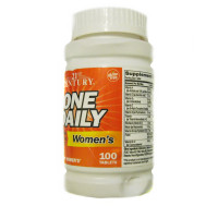 УЦІНКА Мультівітаміни для Жінок, One Daily, 21st Century, 100 таблеток (вм'ятини)