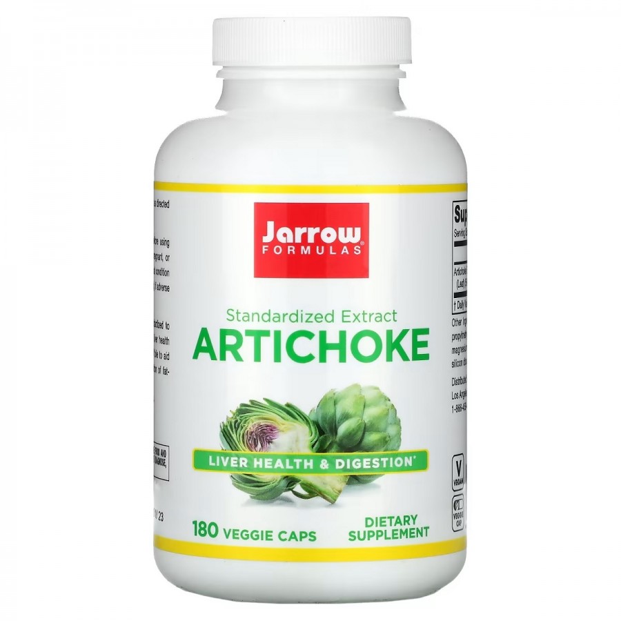 Артишок, Artichoke, Jarrow Formulas, 180 вегетаріанських капсул