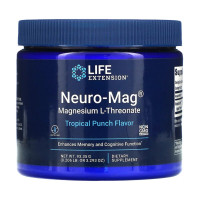 УЦІНКА Магній L-Треонат, смак тропічного пуншу, Neuro-Mag, Life Extension, 93,35 г (3,293 унції) (порушена герметичність)