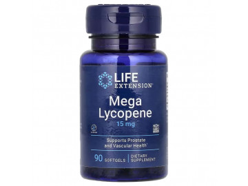 Лікопін, 15 мг, Mega Lycopene, Life Extension, 90 гелевих капсул