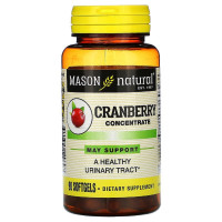 СКИДКА Клюквенный концентрат, Cranberry Concentrate, Mason Natural, 90 гелевых капсул (мята банка)