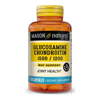 Глюкозамин и Хондроитин 1500/1200, Glucosamine Chondroitin, Mason Natural, 180 капсул