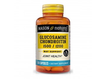 Глюкозамін та Хондроїтин 1500/1200, Glucosamine Chondroitin, Mason Natural, 180 капсул