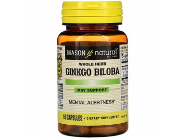 Гінкго білоба, Ginkgo Biloba, Mason Natural, 90 капсул