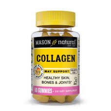 Коллаген, Collagen, Mason Natural, 60 жевательных таблеток