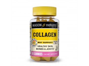 Колаген, Collagen, Mason Natural, 60 жувальних цукерок