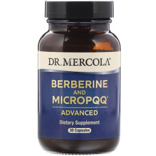 Берберин и MicroPQQ, Berberine and MicroPQQ Advanced, Dr. Mercola, 30 капсул