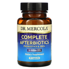 Комплексные афтербиотики, 18 млрд КУО, Complete Afterbiotics, Dr. Mercola, 30 капсул