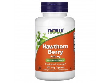 Глід, 540 мг, Hawthorn Berry, Now Foods, 100 вегетаріанських капсул