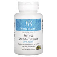 Экстракт витекса, WomenSense, Vitex Chasteberry Extract, Natural Factors, 90 вегетарианских капсул