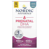 Рыбий Жир для Беременных, без добавок, 500 мг, Nordic Naturals, 90 гелевых капсул