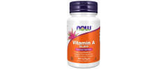 Вітамін А, Vitamin A, Now Foods, 25,000 МО, 100 желатинових капсул
