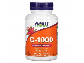 Вітамін C-1000, Vitamin C-1000, Now Foods, 100 вегетаріанських капсул