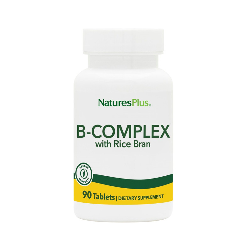 В-Комплекс з Рисовими Висівками, Natures Plus, 90 Таблеток