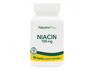 Ниацин, Niacin, 100 мг, Natures Plus, 90 таблеток