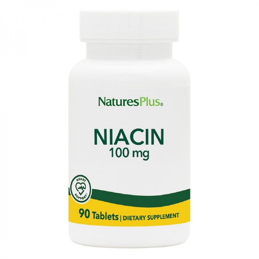 Ніацин, Niacin, 100 мг, Natures Plus, 90 таблеток