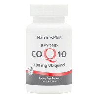 Коензим Q10, Убіхінол, 100 мг, Beyond CoQ10, Natures Plus, 30 гелевих капсул