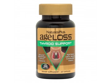 Комплекс для Підтримки Щитовидної Залози, AgeLoss, Natures Plus, 60 капсул