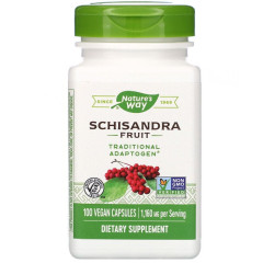 Лимонник, 580 мг, Schisandra Fruit, Nature's Way, 100 веганских капсул