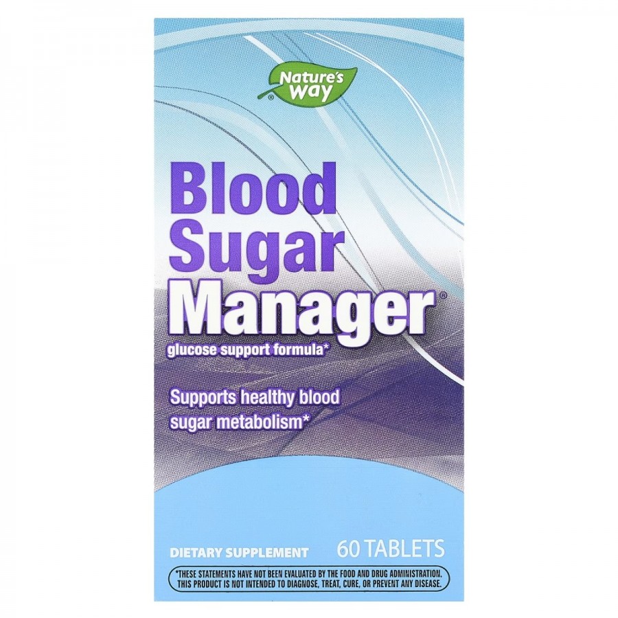 Контроль цукру в крові, Blood Sugar Manager, Nature's Way, 60 таблеток