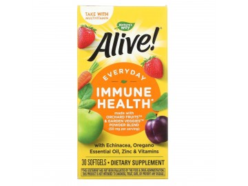 Здоровий імунітет, Alive! Immune Health, Nature's Way, 30 гелевих капсул