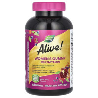Мультивитамины для женщин, вкус ягод, Alive! Жевательные мультивитамины для женщин, Nature's Way, 150 шт.