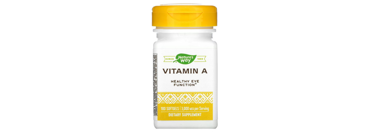 Вітамін А, 3000 мкг, Vitamin A, Nature's Way, 100 желатинових капсул