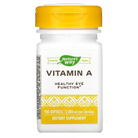 Вітамін А, 3000 мкг, Vitamin A, Nature's Way, 100 желатинових капсул