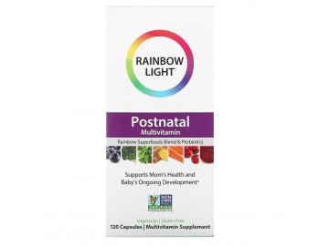 Мультивітаміни для Жінок у Післяродовий Період, Postnatal Multivitamin, Rainbow Light, 120 капсул