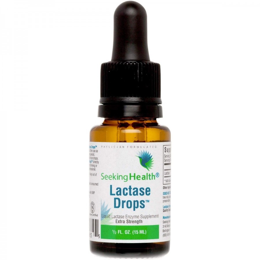 Лактаза в краплях, Lactase Drops, Seeking Health, 15 мл