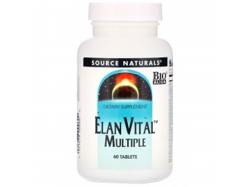 Мультивітаміни, Elan Vital, Source Naturals, 60 таблеток