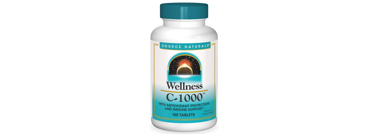 Витамин С-1000, Wellness, Source Naturals, 100 таблеток