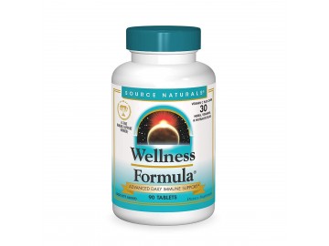 Комплекс лікувальних трав, Wellness Formula, Source Naturals, 90 таблеток