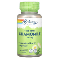 Ромашка, 350 мг, Chamomile, Solaray, 100 вегетаріанских капсул