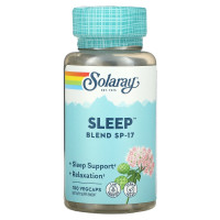 Здоровый сон, смесь трав SP-17, Sleep Blend SP-17, Solaray, 100 вегетарианских капсул