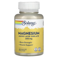Магній, 200 мг, Magnesium, Solaray, 100 вегетаріанських капсул