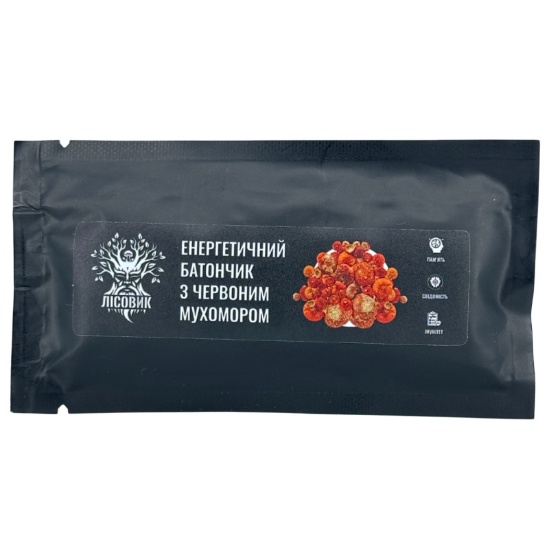 Батончик энергетический с красным мухомором, "Лесовик", 30 грамм