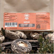 Шиїтаке, сушені плодові тіла, "Лісовик", 50 грам