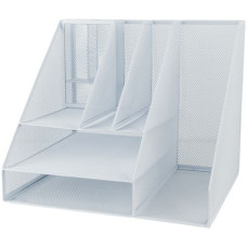 Подставка-органайзер мультифунк.345*290*290 мм метал., белый