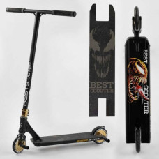 Самокат трюковый "Best Scooter" (HIC-система, ПЭГИ, алюминиевый диск и дека, колеса 120 мм PU, ширина руля – 57 см)