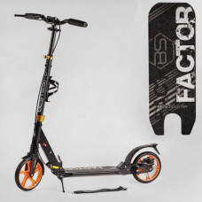 Самокат алюминиевый "Best Scooter Factor" (ручной дисковый тормоз, диаметр PU колес - 200мм, 2 амортизатора, подстаканник)