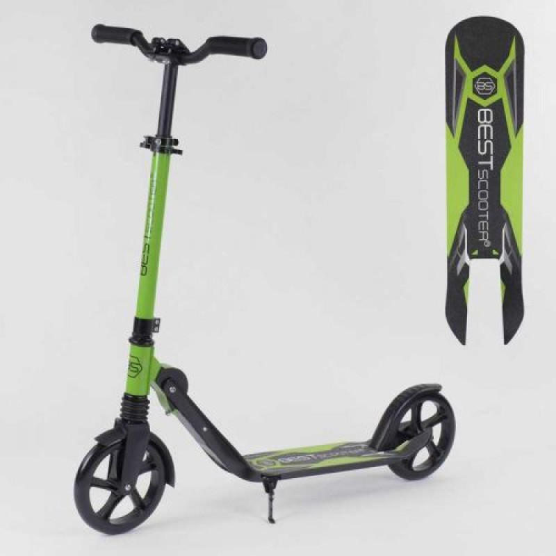 Самокат двухколесный "Best Scooter" зажим руля, колеса PU - 20 см, 1 амортизатор